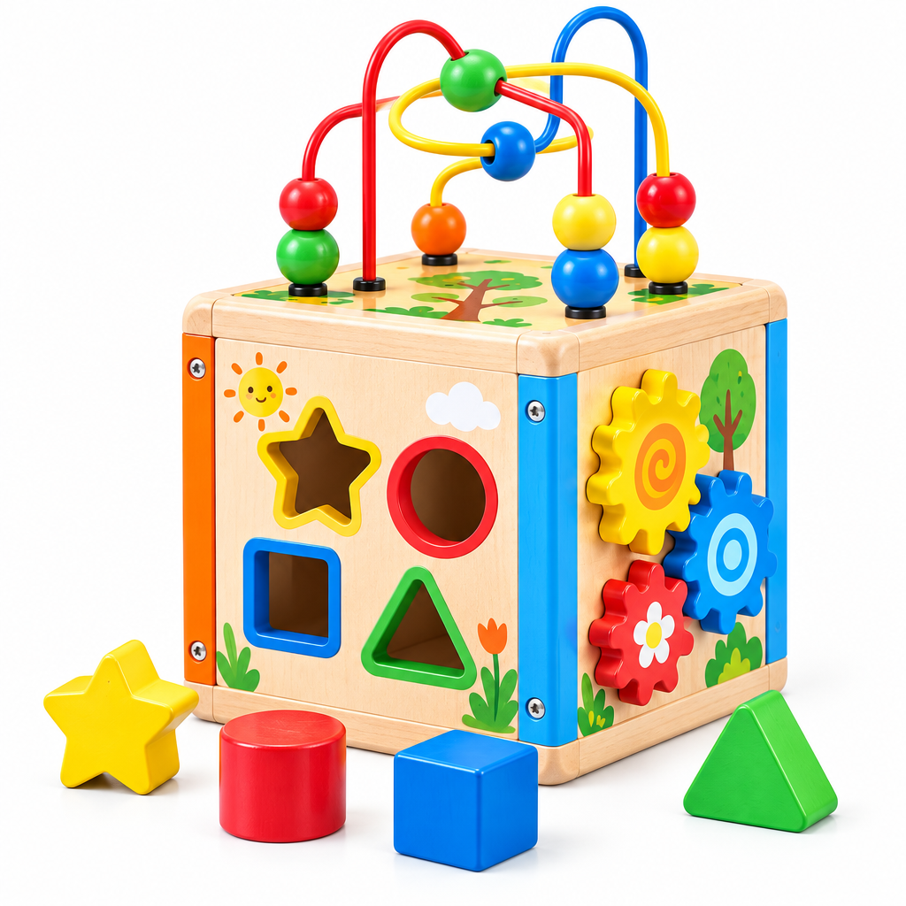 Valdermere™ Wooden Activity Cube