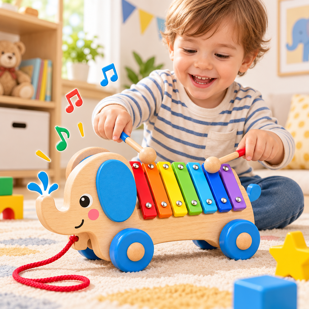 Valdermere™ Elephant Pull-Along Xylophone