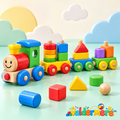 Valdermere™ Wooden Shape-Stacking Train