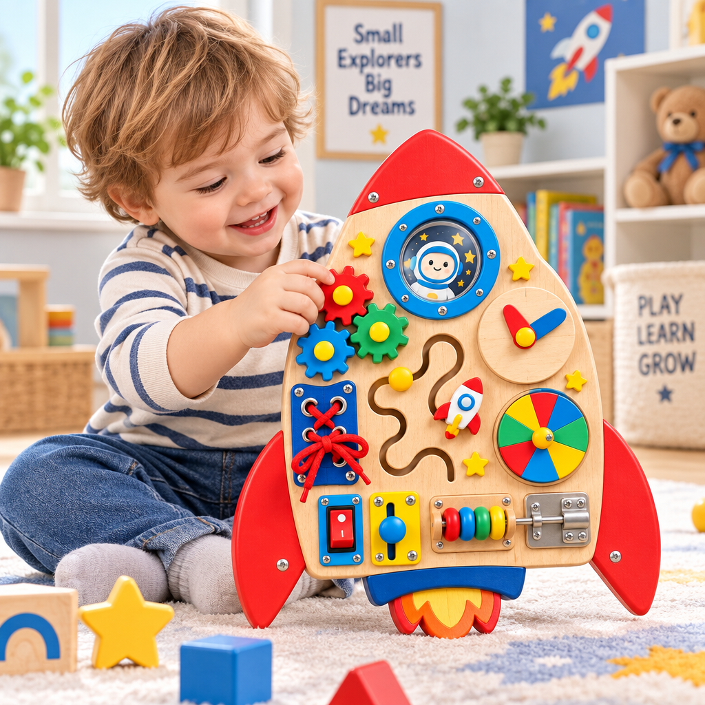 Valdermere™ Rocket Activity Busy Board