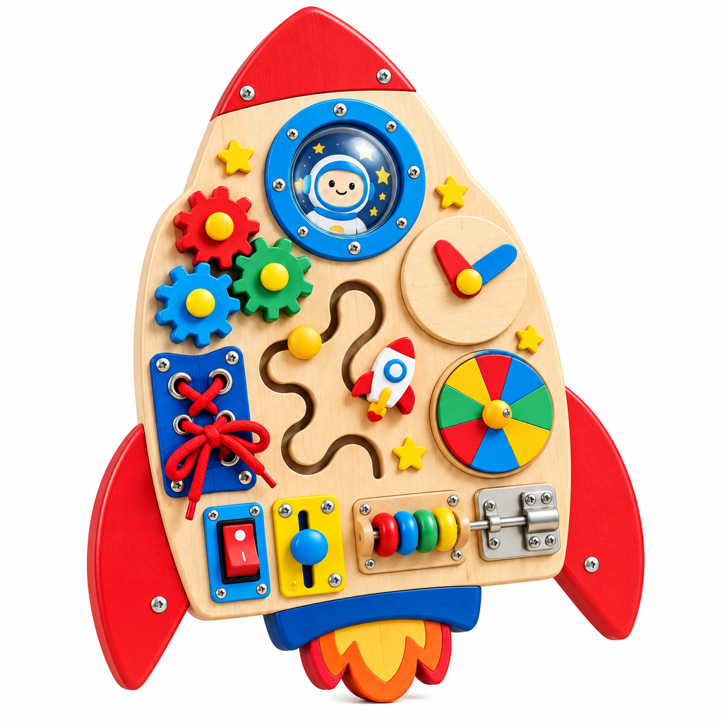 Valdermere™ Rocket Activity Busy Board