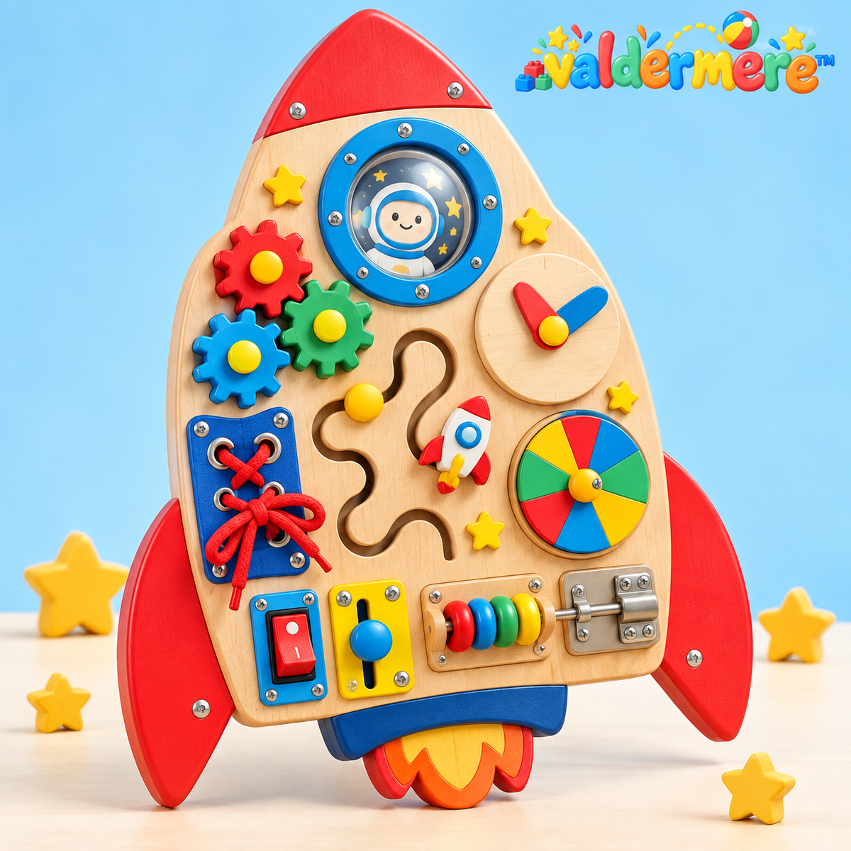 Valdermere™ Rocket Activity Busy Board