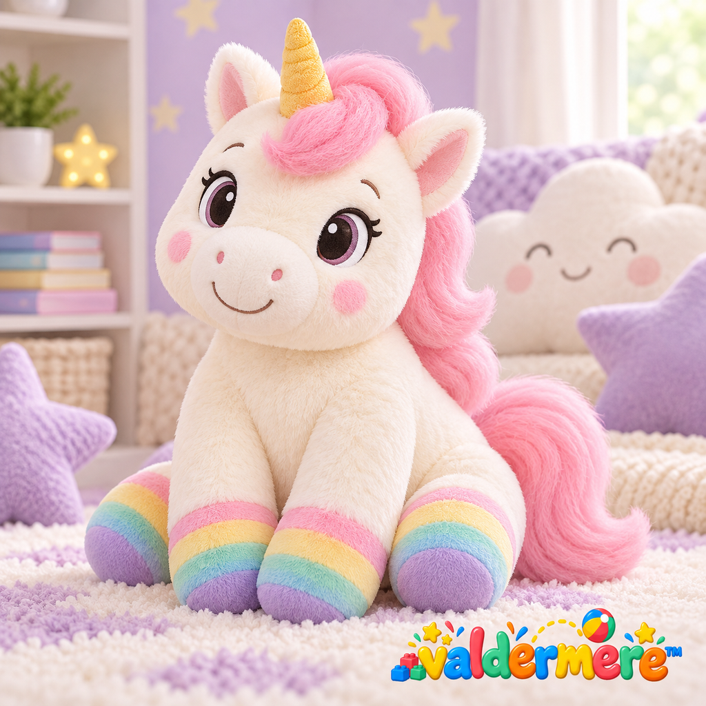 Valdermere™ Rainbow Dream Unicorn Plush