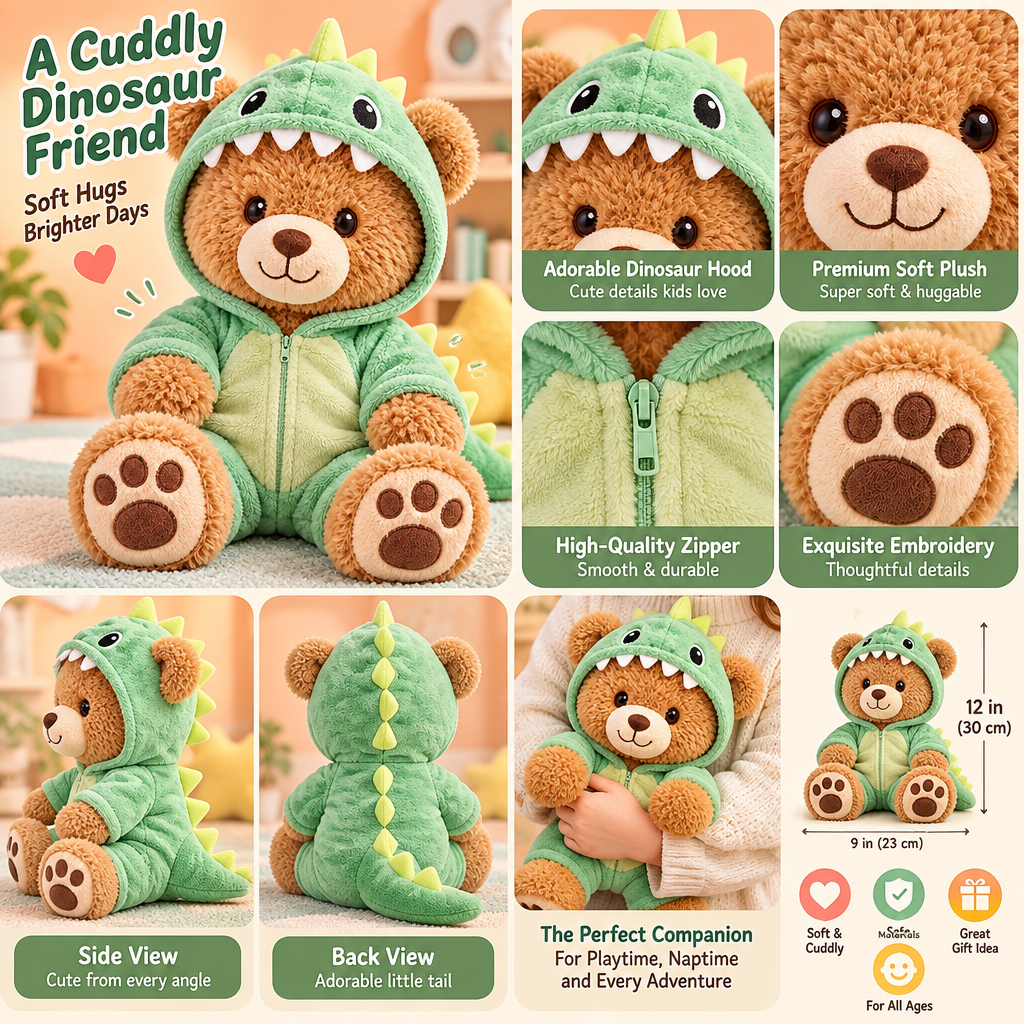Valdermere™ Dino Costume Teddy Bear