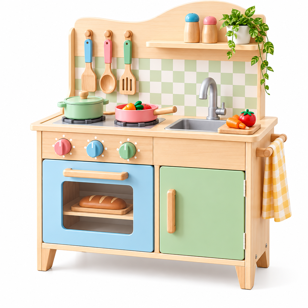 Valdermere™ Wooden Pretend Play Kitchen