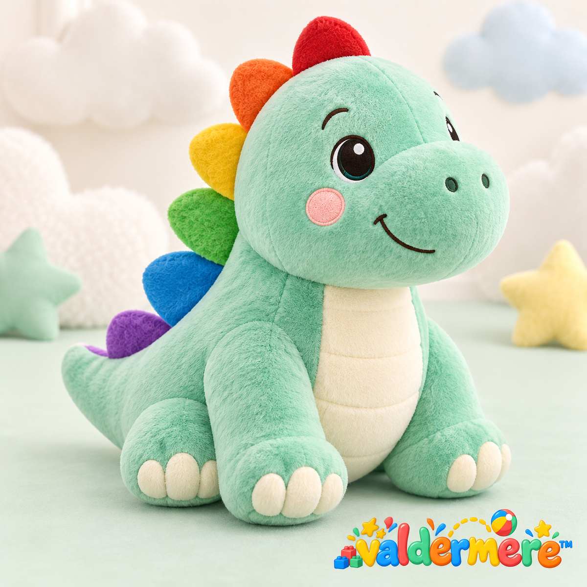 Valdermere™ Rainbow Dinosaur Plush